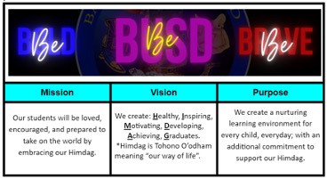 BUSD Be Bold Be Brave Mission, Vision, and Purpose Statements