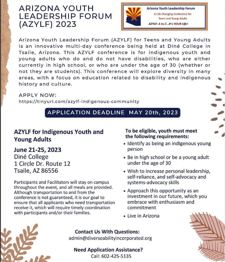 Arizona Youth Leadership Forum 2023 flyer