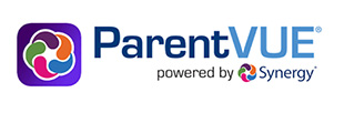 ParentVUE powered by Synergy next to logo